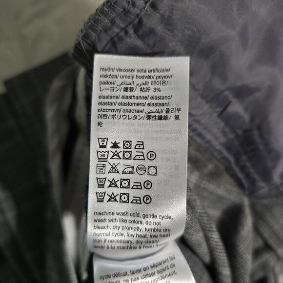 Calvin Klein Dress Slacks Women's 14 Check Pattern Gray Black & White - Picture 14 of 16